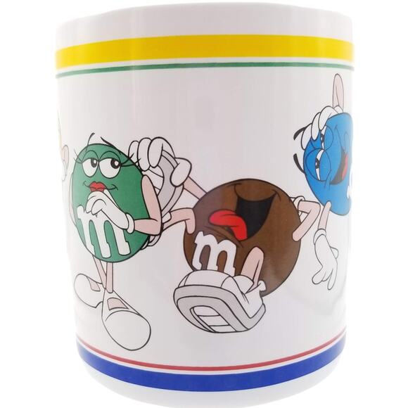 Vintage M&M's World Extra Large Mug 1997 Laughing It Up 26oz Jumbo Coffee Cup - Picture 3 of 8